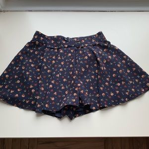 Floral Print Skort